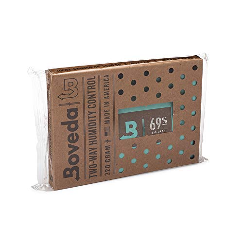Boveda - Bolsitas para almacenar puros y tabaco | Control doble de la humedad - 69 % HR | Tamaño 320 para un máximo de 100 puros | Tecnología patentada para humidores de puros | Pack de 1