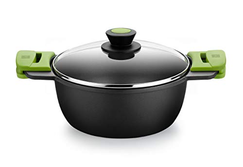 BRA PRIOR Batería 4 piezas de aluminio fundido con antiadherente, apta para todo tipo de cocinas Incluso inducción [Amazon Exclusive]