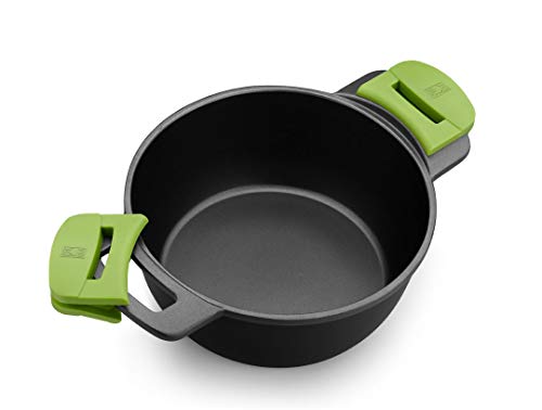BRA PRIOR Batería 4 piezas de aluminio fundido con antiadherente, apta para todo tipo de cocinas Incluso inducción [Amazon Exclusive]