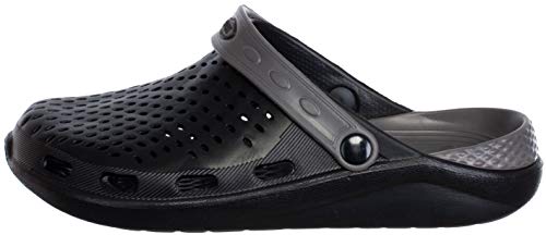 Brandsseller Zuecos deportivos para hombre, para el tiempo libre, el jardín, el baño, color Negro, talla 41 EU