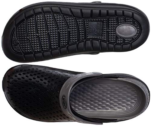 Brandsseller Zuecos deportivos para hombre, para el tiempo libre, el jardín, el baño, color Negro, talla 41 EU