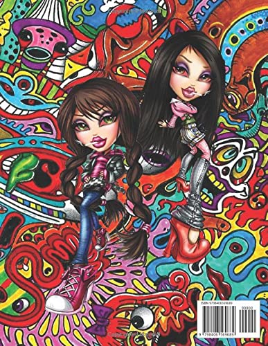 Bràtz Stoner Coloring Book: Trippy Coloring Book For Adults, Bràtz Coloring Book For Stress Relief And Relaxation
