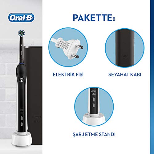 Braun Oral B Pro 750 All Black Edition 3D con estuche de viaje
