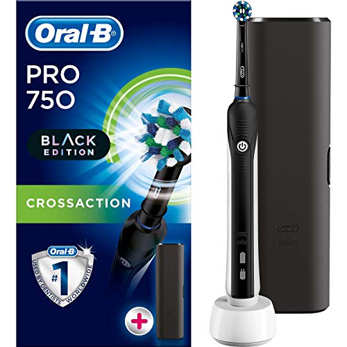 Braun Oral B Pro 750 All Black Edition 3D con estuche de viaje