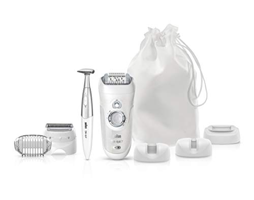 Braun Silk-épil 7 7-561 - Depiladora eléctrica y máquina de depilar, edición regalo, en seco y mojado, sin cable, con 8 accesorios y estuche de viaje