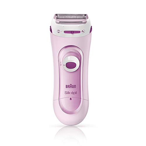 Braun Silk-épil Lady Shaver 5-100 2 en 1 - Maquinilla de afeitar eléctrica para mujer, color rosa