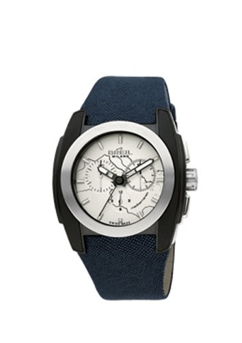 Breil Milano BW0508 - Reloj de Caballero de Cuarzo, Correa de Textil Color Azul Claro