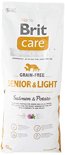 Brit Care Grain-Free Senior Salmon & Potato Comida para Perros - 12000 gr