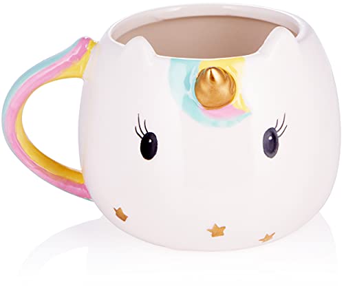BRUBAKER Cosmetics Set de Baño y Ducha de Unicornio de 4 Piezas - Cherry Blossom - Set de Regalo con Aroma a Flor de Cerezo - en Taza de Unicornio