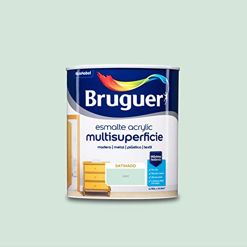Bruguer Acrylic Multisuperficie Esmalte al agua Satinado Mint 750 ml