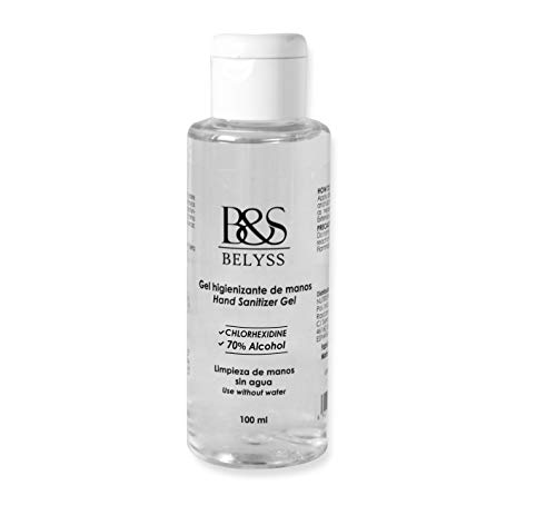 B&S BELYSS | Gel Hidroalcohólico Manos | Gel de Manos Higienizante Sin Aclarado | Contiene Urea que Mantiene la Piel Hidratada | Dispensador 100 mL