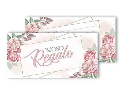 Buenos regalos (25 o 50 unidades) tarjetas de regalo para cupón de regalo, para rellenar ofertas o descuento clientes; para tiendas, ropa, peluquerías, joyas, estudios (25)