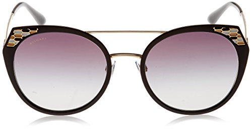 Bulgari 0Bv6095 20248G 53 Gafas de Sol, Negro (Black Demi/Grey), Unisex-Adulto