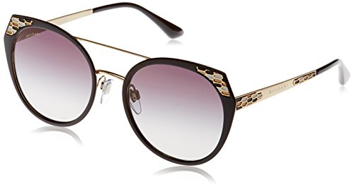 Bulgari 0Bv6095 20248G 53 Gafas de Sol, Negro (Black Demi/Grey), Unisex-Adulto