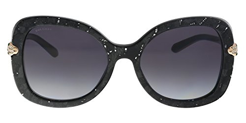 Bulgari 0Bv8202B 54128G 54 Gafas de Sol, Negro (Black Mamba/Grey), Mujer