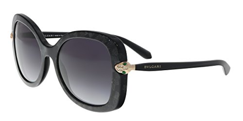 Bulgari 0Bv8202B 54128G 54 Gafas de Sol, Negro (Black Mamba/Grey), Mujer