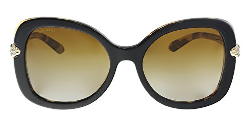 Bulgari 0BV8202B 5443T5 54 Gafas de Sol, Negro (Top Black On Blonde Havana/Polarbrowngradient), Mujer