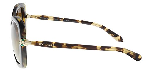 Bulgari 0BV8202B 5443T5 54 Gafas de Sol, Negro (Top Black On Blonde Havana/Polarbrowngradient), Mujer