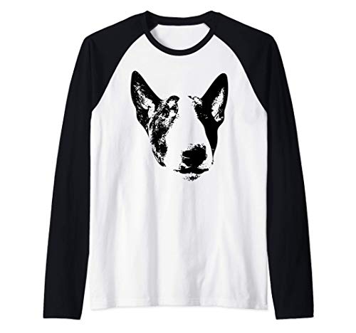 Bull terrier inglés Camiseta Manga Raglan