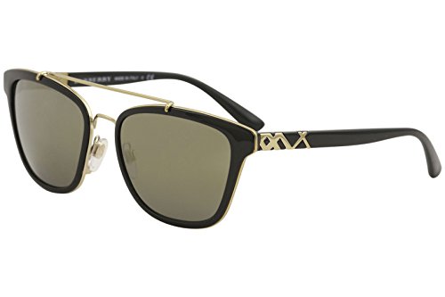 BURBERRY 0BE4240 30014T 56 Gafas de Sol, Negro (Black/Darkgreymirrorgold), Mujer