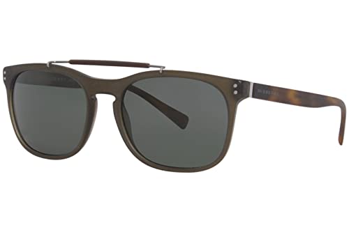 BURBERRY 0BE4244 361671 56 Gafas de Sol, Verde (Matte Green/Green), Hombre