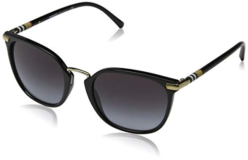 BURBERRY 0Be4262 30018G 53 Gafas de Sol, Negro (Black/Grey), Mujer