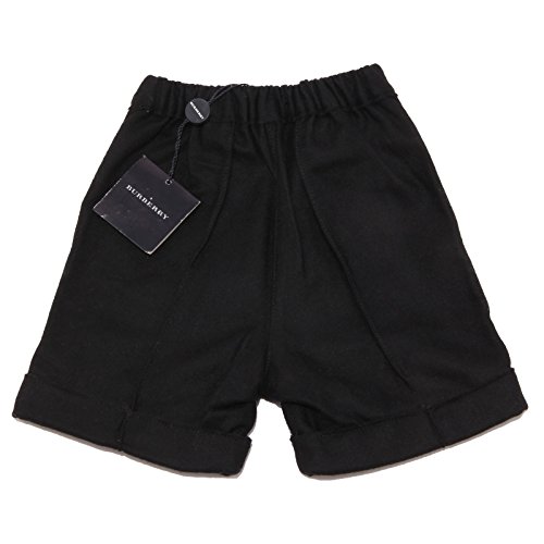 BURBERRY 3723V Shorts Bimba Lana Nero Wool Black Short Girl Kid [9 Months]