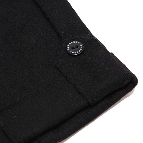 BURBERRY 3723V Shorts Bimba Lana Nero Wool Black Short Girl Kid [9 Months]