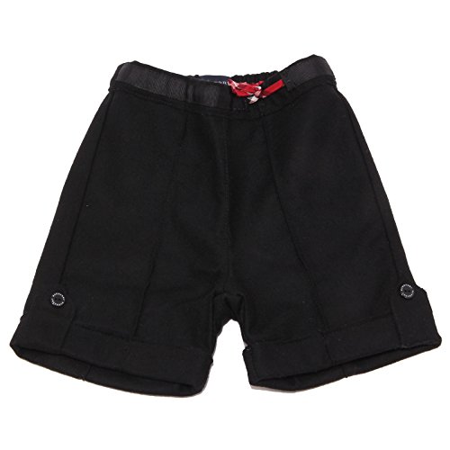 BURBERRY 3723V Shorts Bimba Lana Nero Wool Black Short Girl Kid [9 Months]