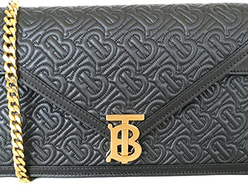 BURBERRY Bolso bolso bandolera acolchado TB envelope 8033279 negro de piel