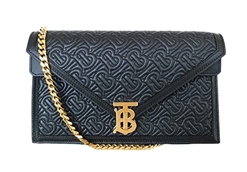 BURBERRY Bolso bolso bandolera acolchado TB envelope 8033279 negro de piel