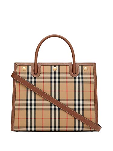 Burberry Moda De Lujo Mujer 8025274 Marrón Algodon Bolso De Mano | Ss21
