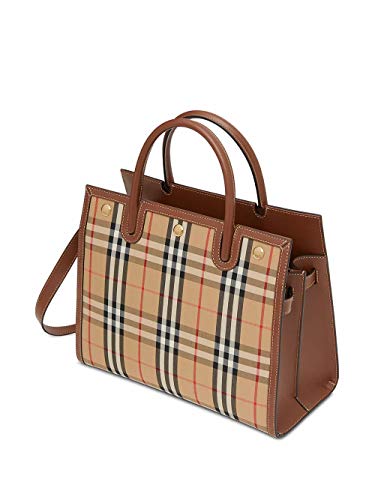Burberry Moda De Lujo Mujer 8025274 Marrón Algodon Bolso De Mano | Ss21