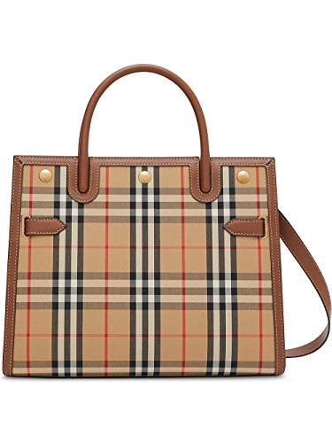 Burberry Moda De Lujo Mujer 8025274 Marrón Algodon Bolso De Mano | Ss21