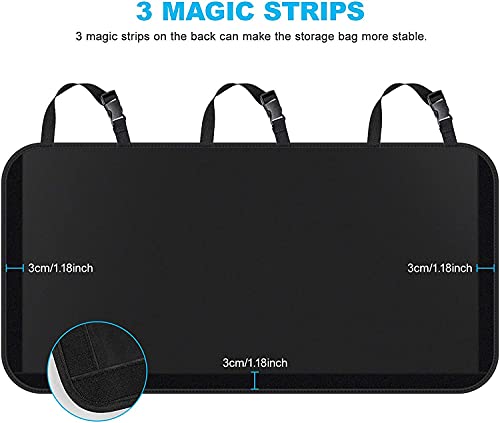 BURNNOVE Organizador de Maletero de Coche Bolsa de Almacenamiento de Maletero de Coche Impermeable Plegable de Gran Capacidad con 3 Correas Ajustables y 8 Bolsillos