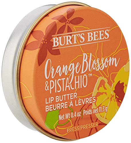 Burt's Bees Manteca labial 100% hidratante natural con flor de azahar y pistacho - 11.3g - 21 g