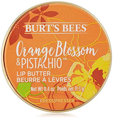 Burt's Bees Manteca labial 100% hidratante natural con flor de azahar y pistacho - 11.3g - 21 g