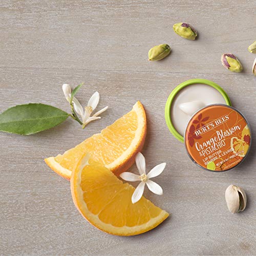 Burt's Bees Manteca labial 100% hidratante natural con flor de azahar y pistacho - 11.3g - 21 g