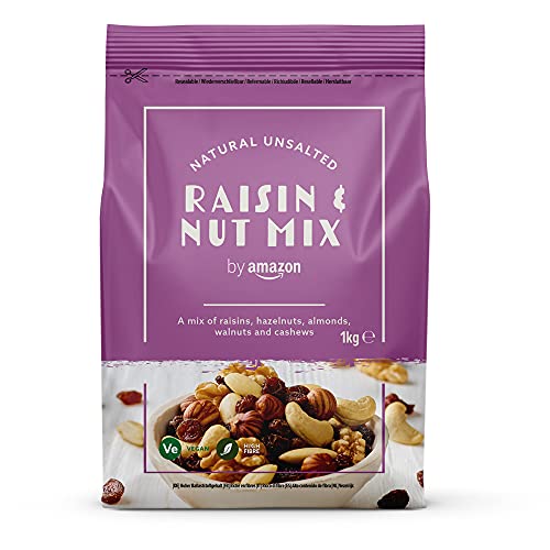 by Amazon Mezcla de frutos secos y pasas, 1000 g