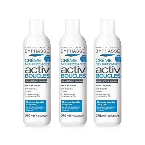 Byphasse, Crema Nourrissante Activ Pendientes Cabello Rizado, 250ml x 3 unidades