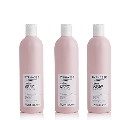 Byphasse, Crema Nourrissante Activ Pendientes Cabello Rizado, 250ml x 3 unidades