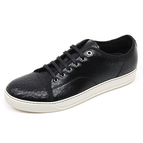 C2842 sneaker uomo LANVIN CRAC scarpa nero low top shoe man [6]