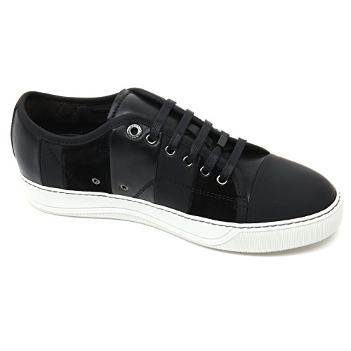 C2886 sneaker uomo LANVIN VEGO scarpa nero multi stripes shoe man [6]