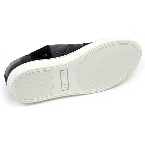 C2886 sneaker uomo LANVIN VEGO scarpa nero multi stripes shoe man [6]