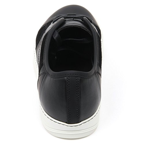 C2886 sneaker uomo LANVIN VEGO scarpa nero multi stripes shoe man [6]