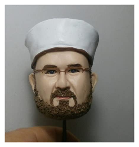 Cabeza de Hombre Personalizado Figuras con Gafas 4-5 cm Altura Puppets Polimérica Arcilla Hecho A Mano Amigos Niños Regalo (Color : Head Keychain, Size : Gratis)