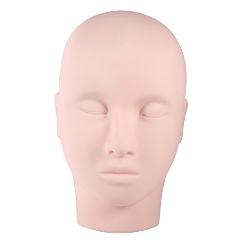 Cabeza de maquillaje, modelo de cabeza profesional para entrenar Extensiones de pestañas Cabeza de práctica de maquillaje Cabeza de maniquí Modelo de belleza Modelo de maquillaje Práctica Extensión