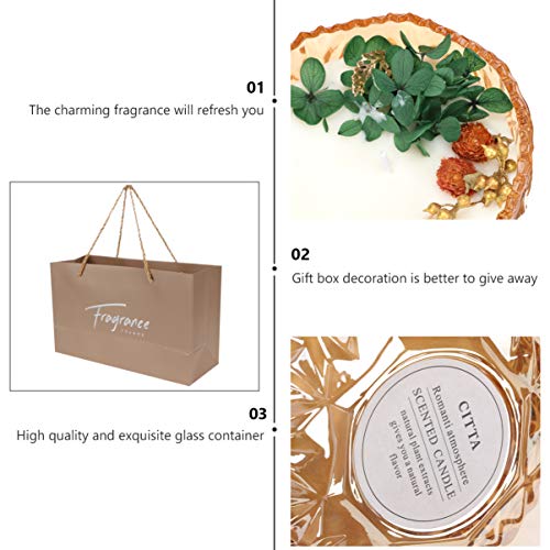 cabilock Vela Fragante Vela Aromática Vela sin Humo Vela de Soja Decoración de Escritorio para Dormitorio de Yoga Regalo para El Hogar 1 Pieza