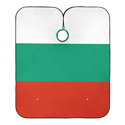 Cabo de peluquería con bandera de Bulgaria oficial búlgara para cortar el pelo, babero para el salón de casa y barbería