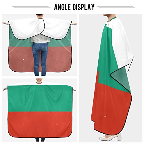 Cabo de peluquería con bandera de Bulgaria oficial búlgara para cortar el pelo, babero para el salón de casa y barbería